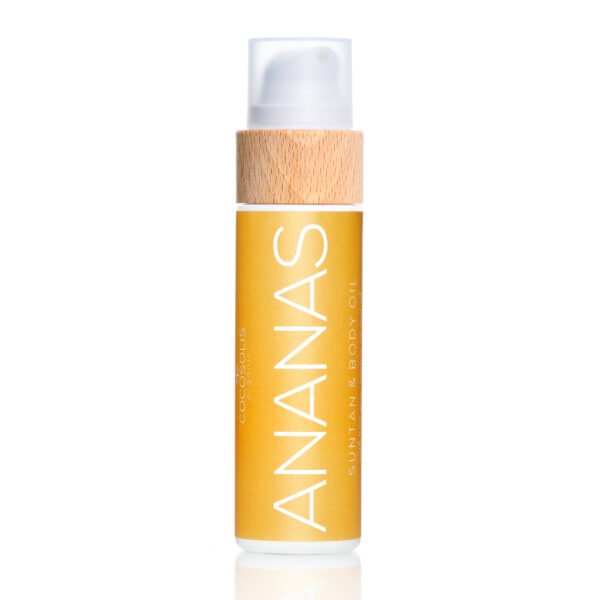 Ananas Suntan&Body Oil, Натурално масло за бърз тен 110 мл, Cocosolis