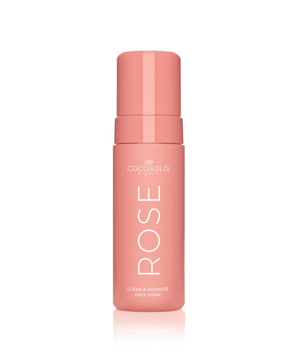 Rose Clean & Hydrate Face Foam, Почистваща пяна за лице Роза 150 мл, Cocosolis