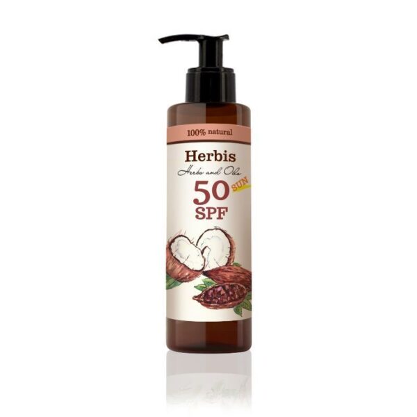 Слънцезащитно мляко 50 SPF, 200 мл, Herbis