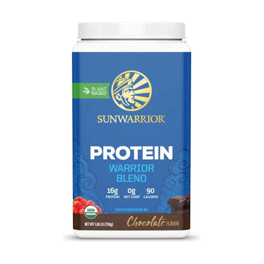 Протеин, Protein Warrior Blend, шоколад, 750г, Sunwarrior Протеин, Protein Warrior Blend, шоколад, 750г, Sunwarrior