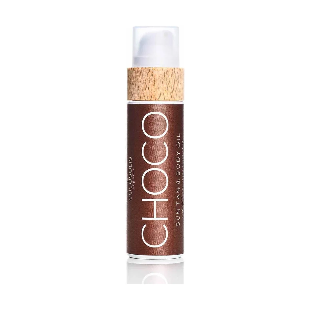 Choco Suntan & Body Oil, Масло за бърз и наситен тен, 200 мл, Cocosolis Choco Suntan & Body Oil, Масло за бърз и наситен тен, 200 мл, Cocosolis