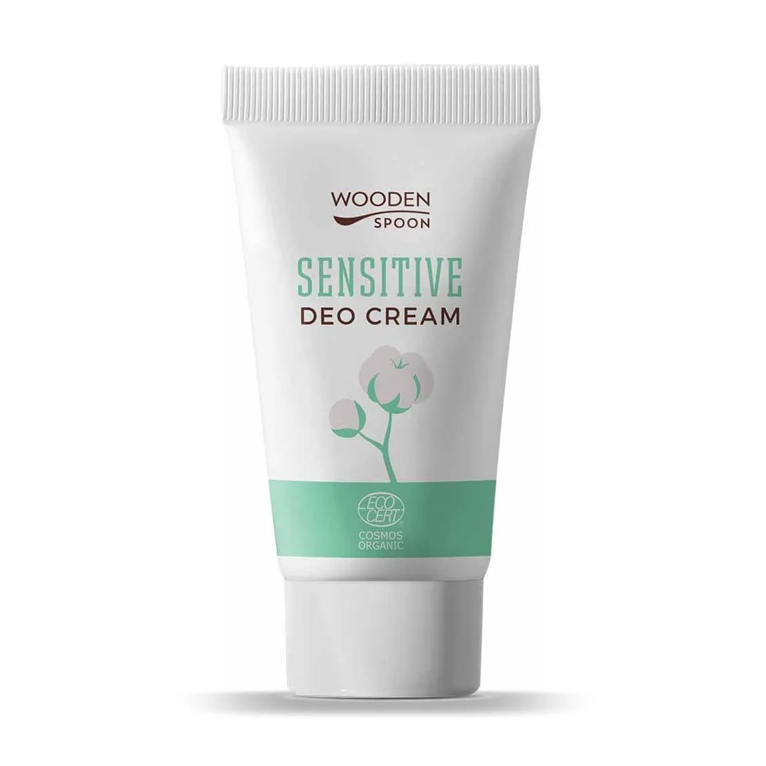 Био крем- дезодорант, Deo Cream Sensitive, 40 мл, Wooden Spoon Био крем- дезодорант, Deo Cream Sensitive, 40 мл, Wooden Spoon
