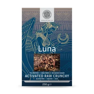Активирана гранола с ябълка и ленено семе, Activated raw crunchy Luna, 250г, Ancestral Superfoods