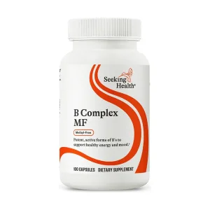 Витамин B комплекс без метилирани форми, B Complex MF , 100 капсули, Seeking Health