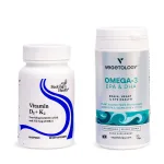 Витамин D3+K2, 60 капсули + Opti3 Омега-3 EPA & DHA, 60 капсули