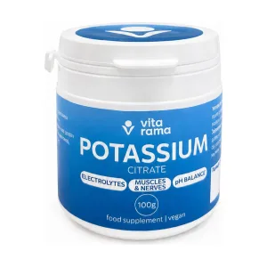 Калиев цитрат, Potassium Citrate, 100г, Vita Rama