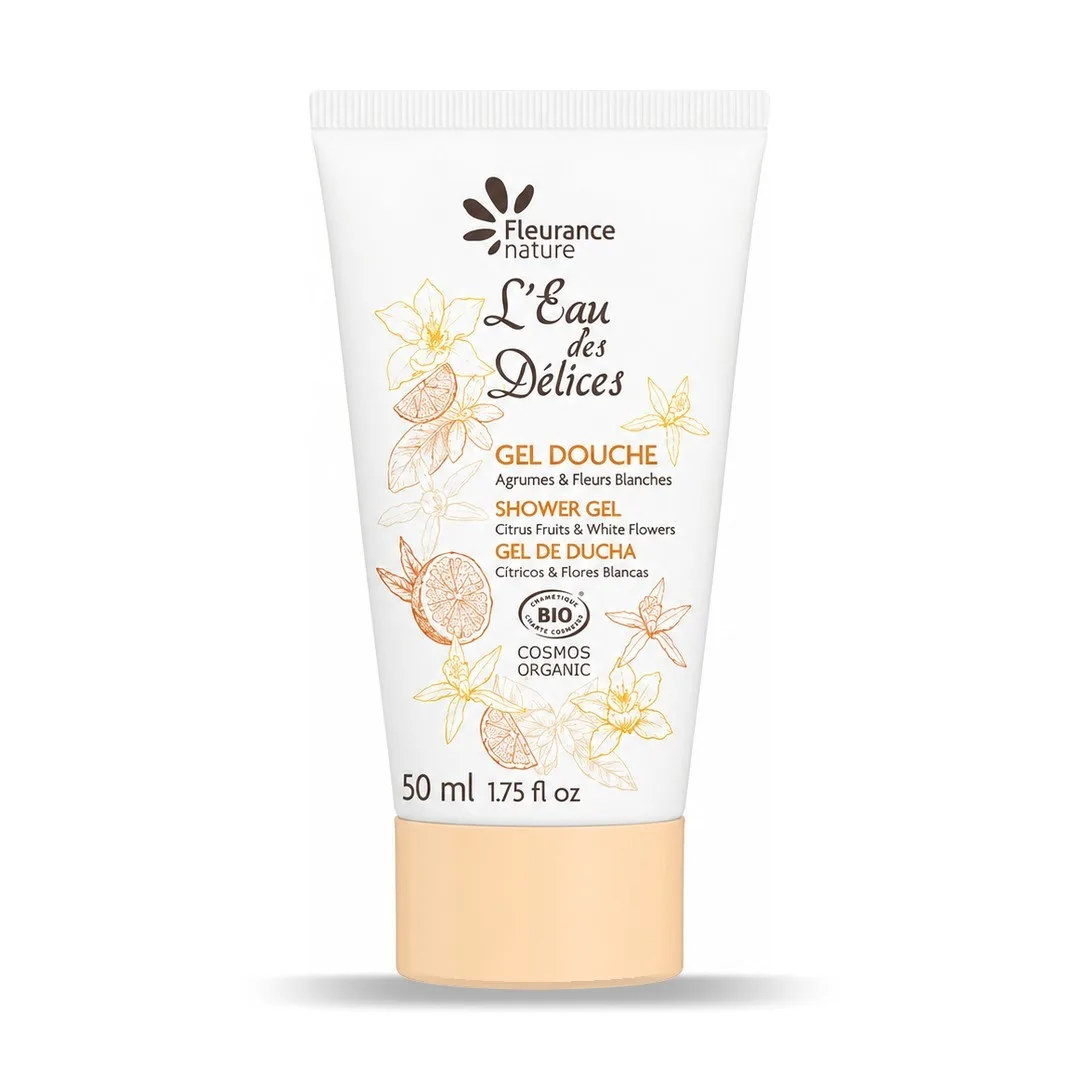 Душ гел с цитруси и бели цветя, 50ml, Fleurance Nature Душ гел с цитруси и бели цветя, 50ml, Fleurance Nature